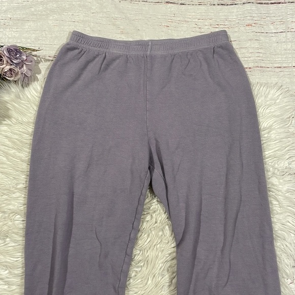 Monrow High-Waist Vintage Lounge Sweatpant Misty Lilac - Picture 7 of 9